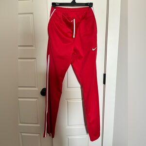 Nike Red Sweatpants with White Details